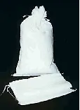 100 ea EATON BROS # 2536 WHITE POLY 50# SAND BAGS