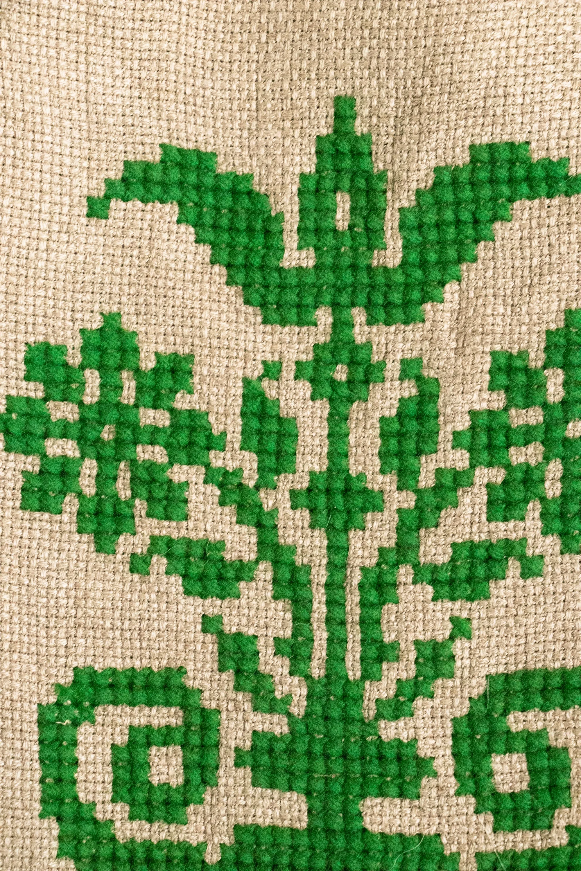 1940s Purse Embroidered Linen Drawstring Bag