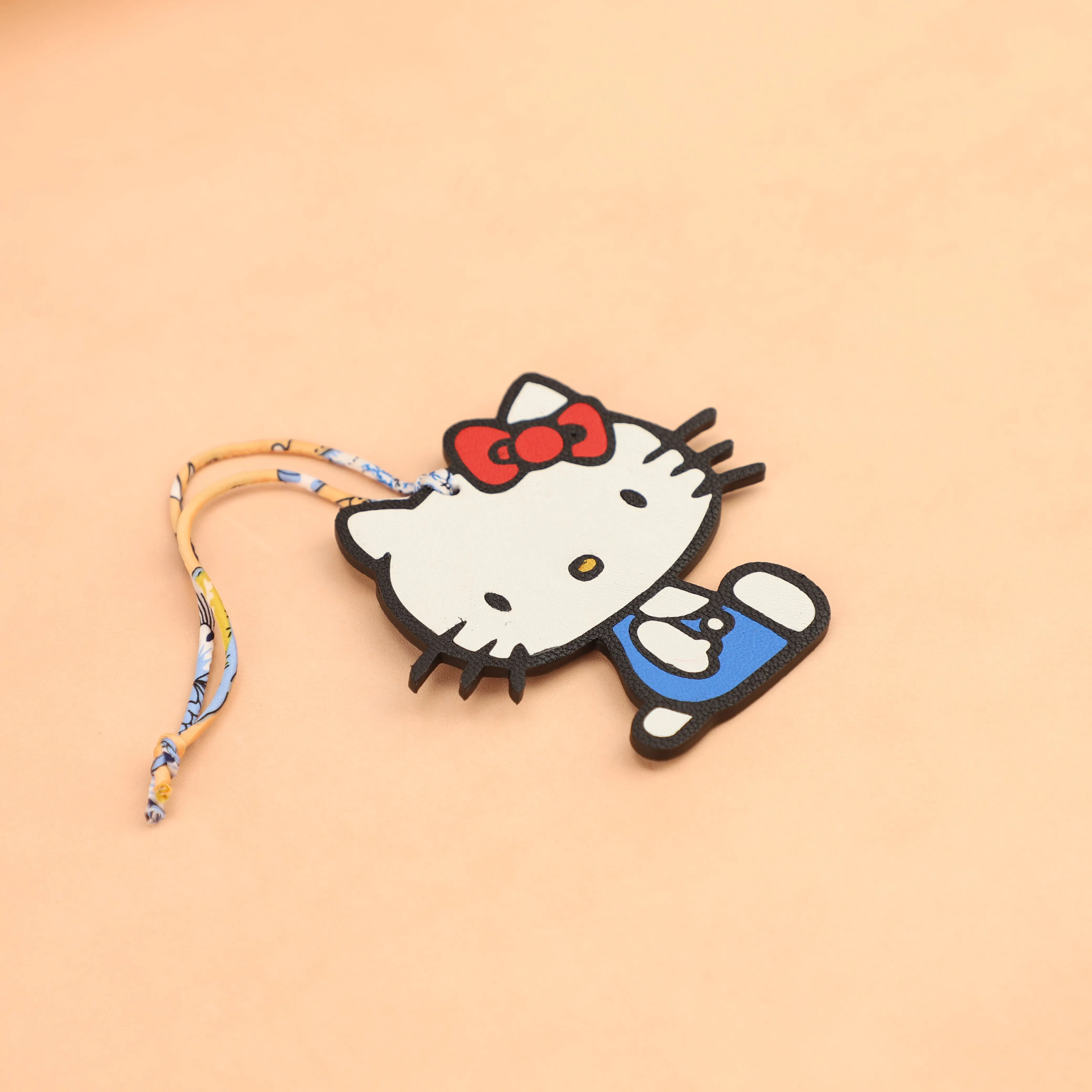 2025 New Model Handmade Swift Leather bag pendant, Hello Kitty Bag Charm,Cute cartoon pendant