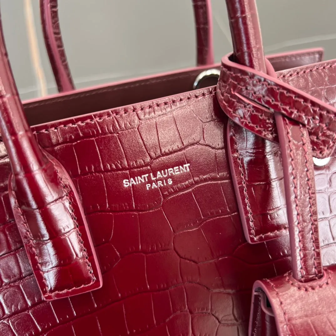 22cm organ bag light crocodile red handbag 340778
