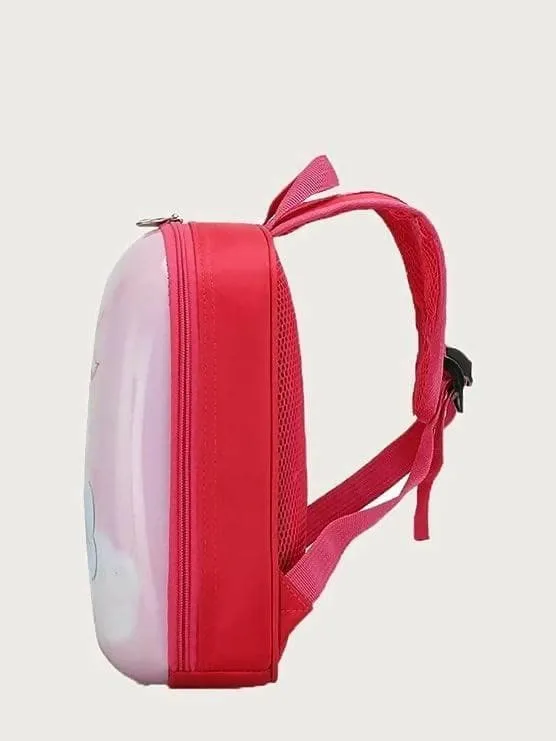 A 3D Hard case backpack for kids Unicorn Pink