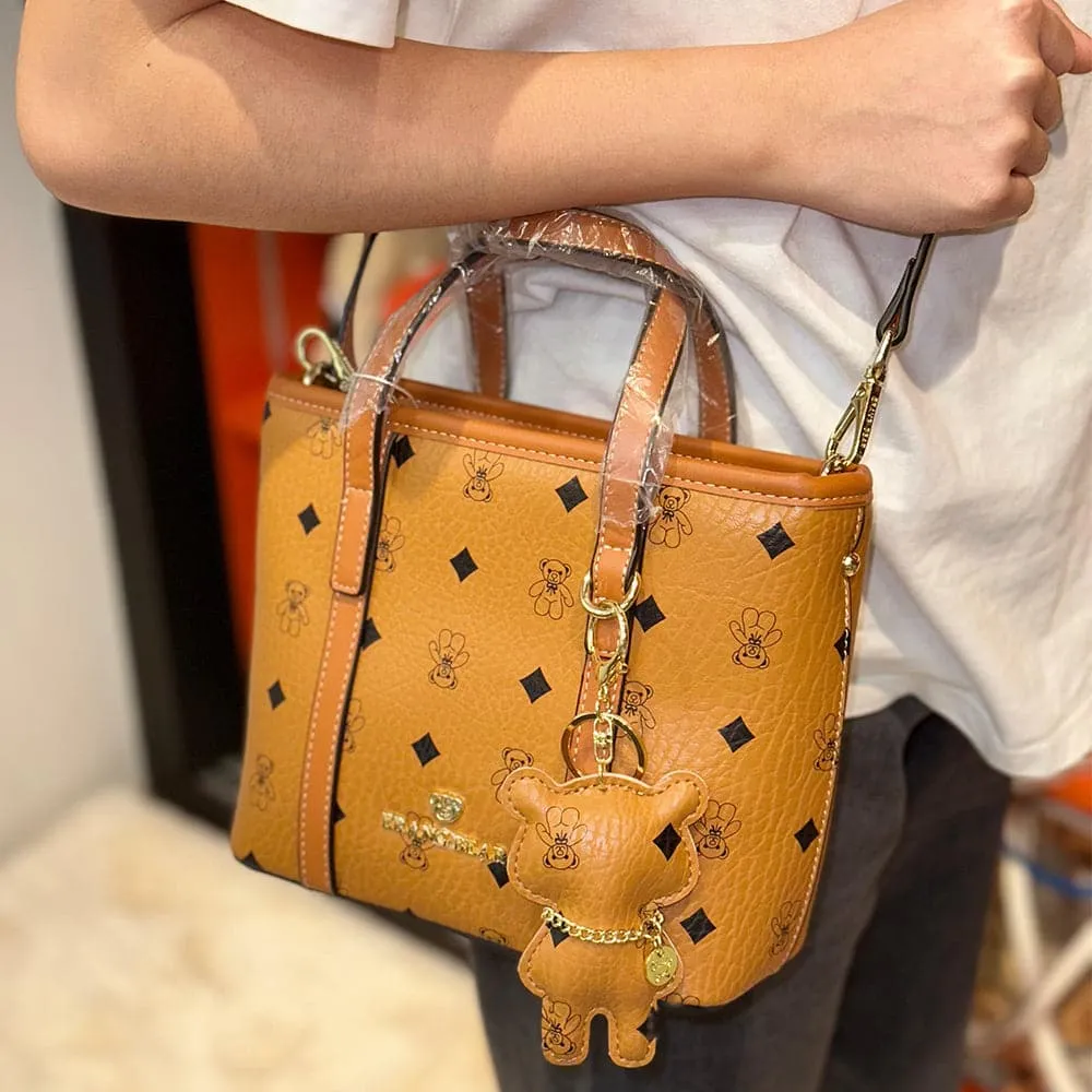 AG Collective Bear Mini Tote Bag Top Handle Crossbody Bag
