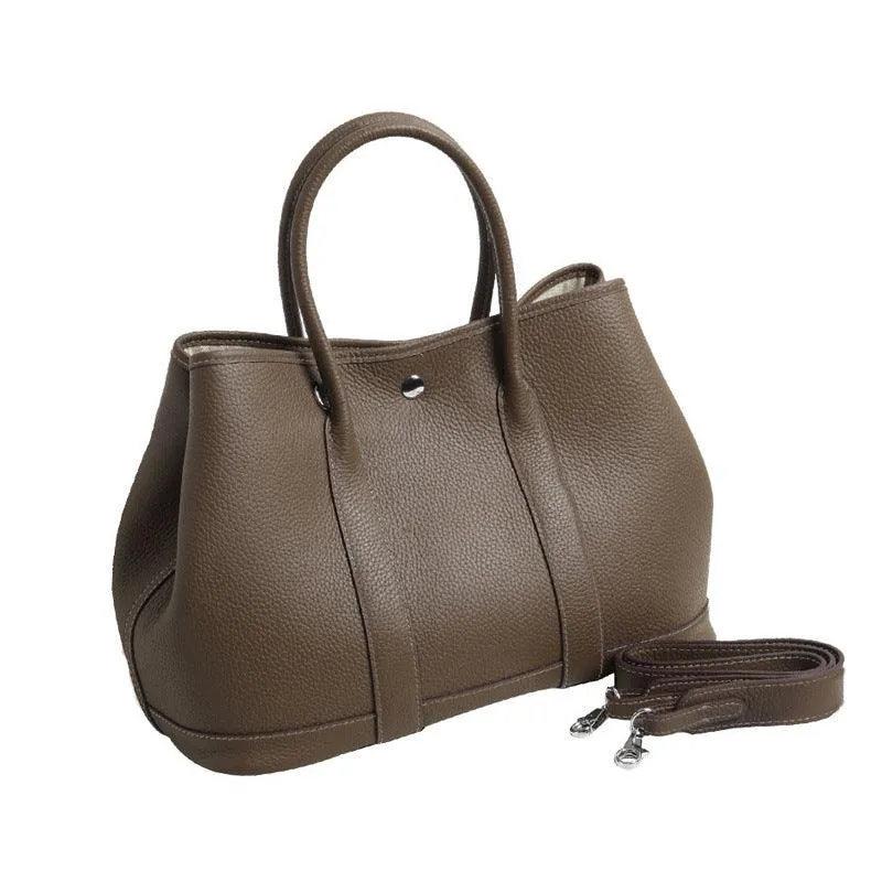 Alexel Calfskin Leather Shoulder Bag With Shoulder Strap, Designer Bag, Italian Leather Party Bag, Classic Tote Bag, Bucket Bag, Must-have Leather Bag, Gift for Her