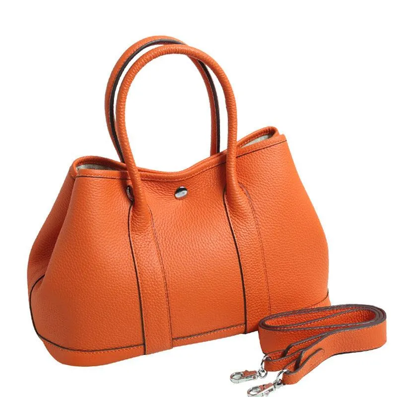 Alexel Calfskin Leather Shoulder Bag With Shoulder Strap, Designer Bag, Italian Leather Party Bag, Classic Tote Bag, Bucket Bag, Must-have Leather Bag, Gift for Her