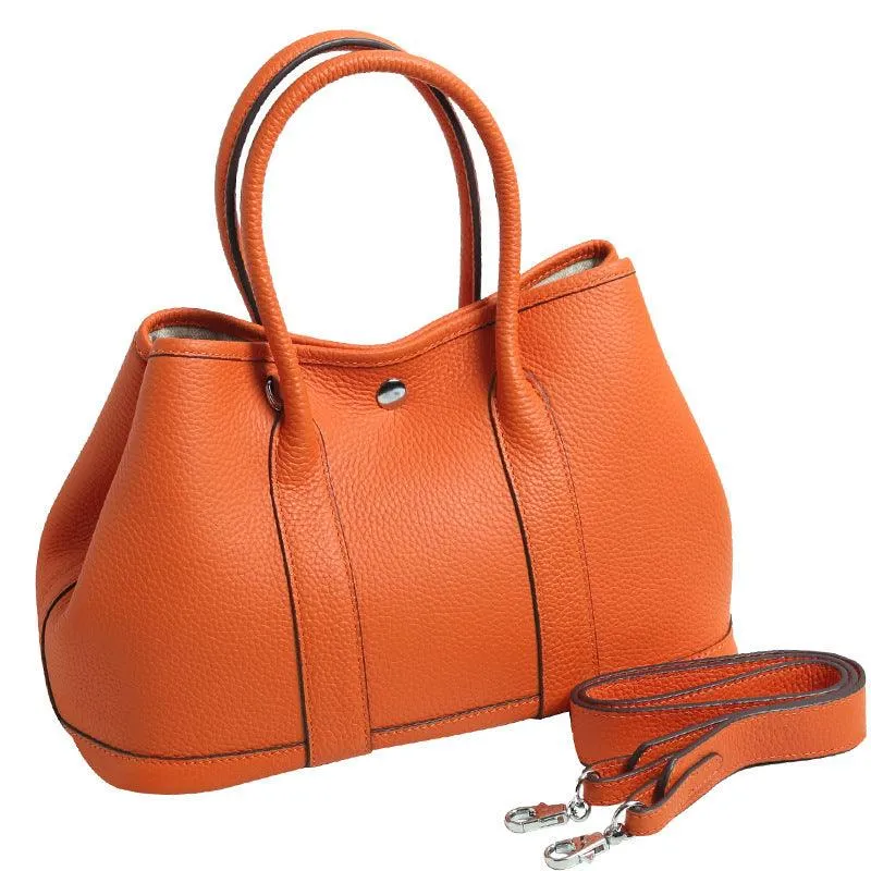 Alexel Calfskin Leather Shoulder Bag With Shoulder Strap, Designer Bag, Italian Leather Party Bag, Classic Tote Bag, Bucket Bag, Must-have Leather Bag, Gift for Her
