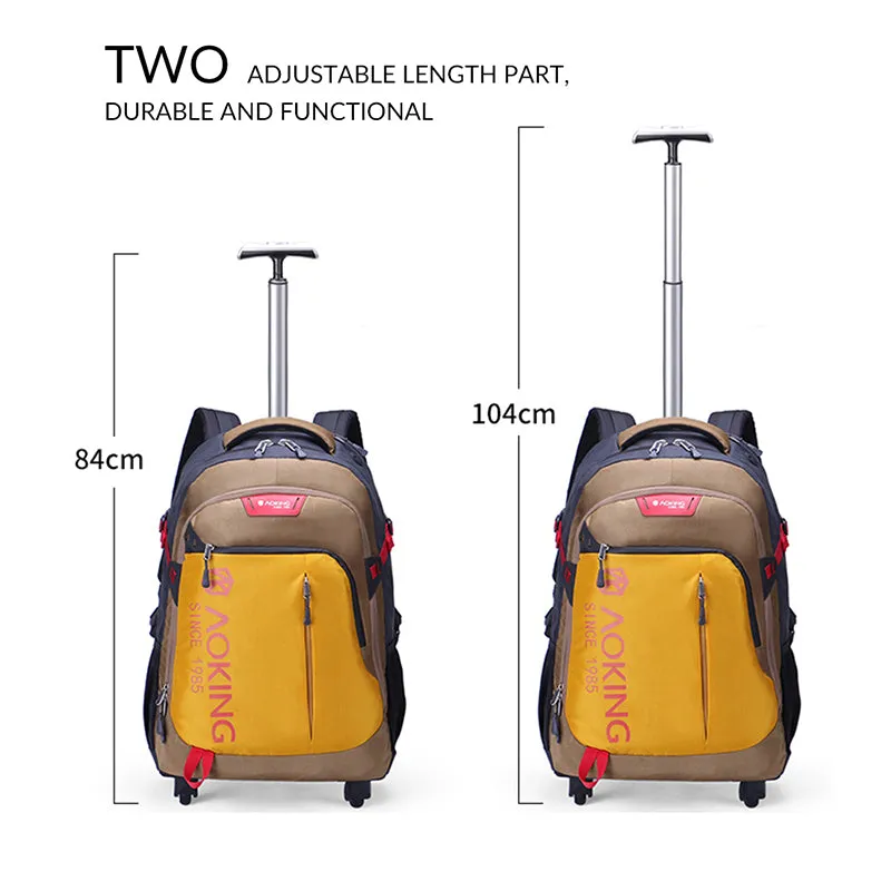 Aoking SLN67056 35L Wheeled Waterproof Backpack