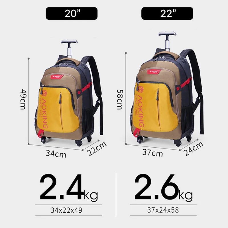 Aoking SLN67056 35L Wheeled Waterproof Backpack
