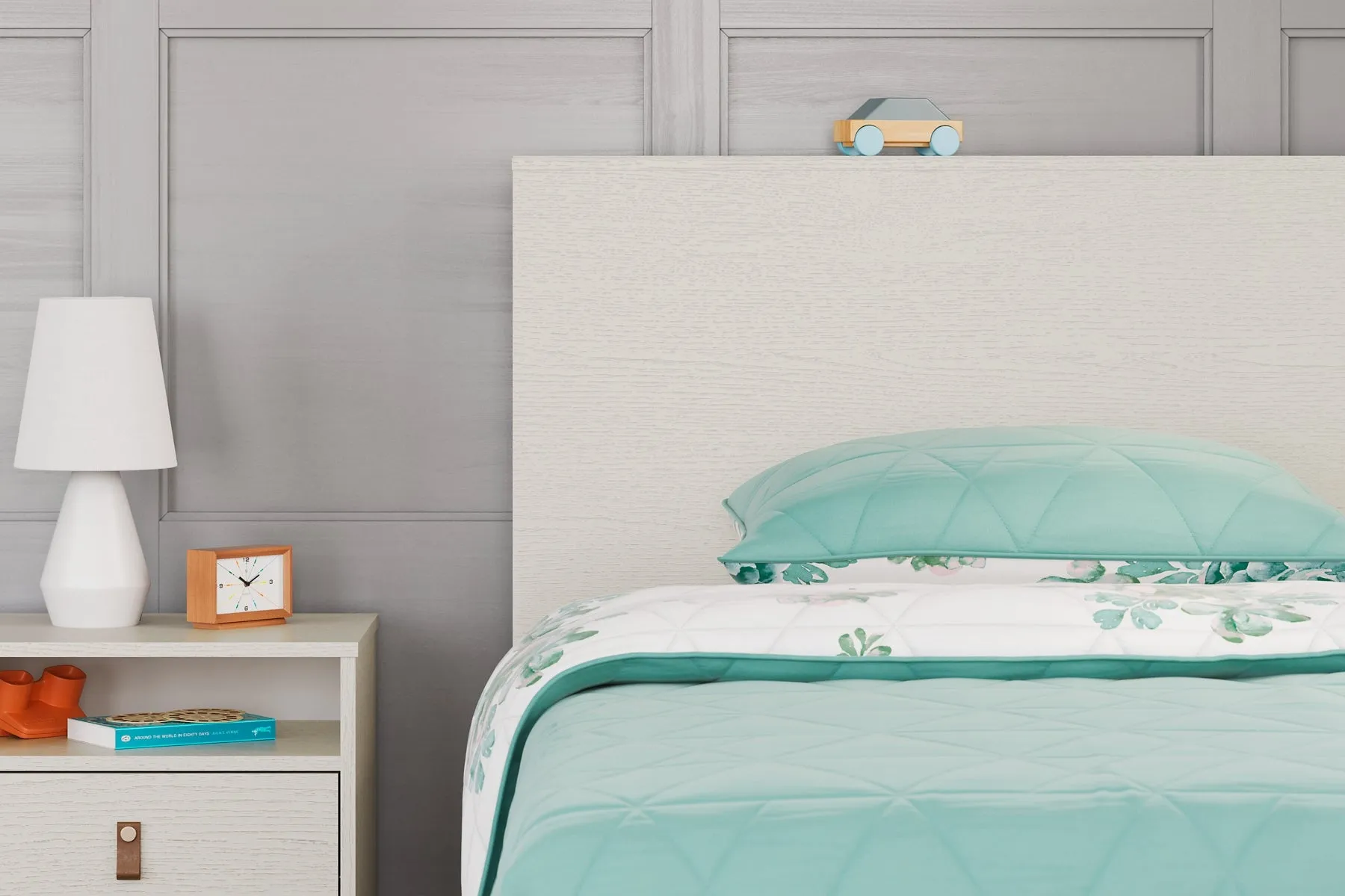 Ashley Express - Aprilyn Twin Bookcase Bed with Dresser, Chest and Nightstand