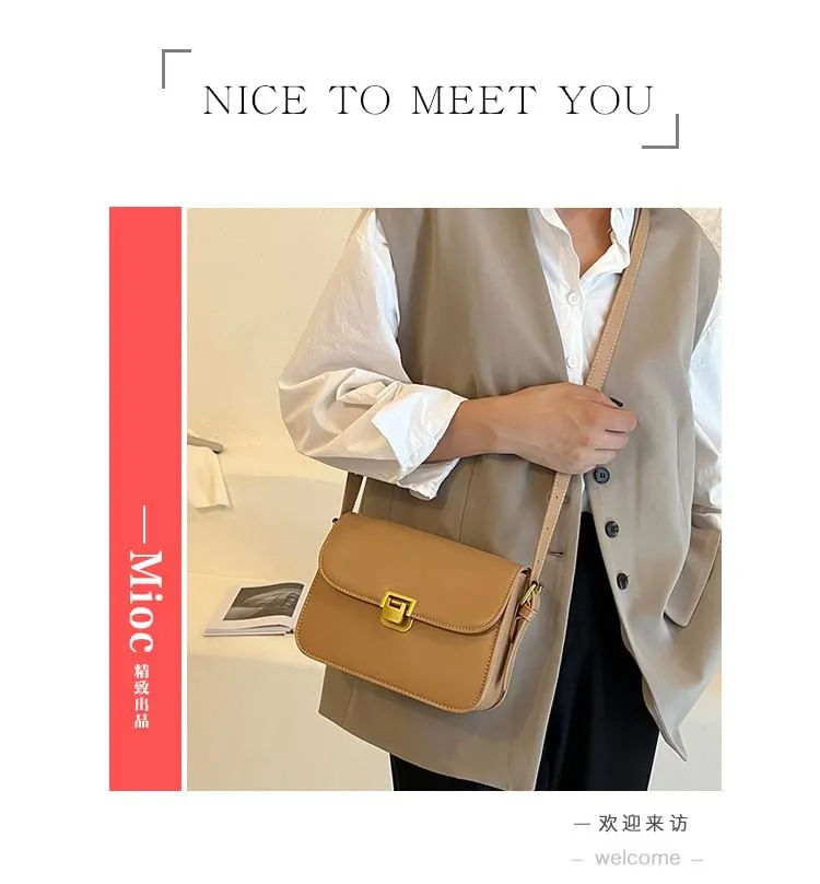 Bag Faux Leather Shoulder Flap
