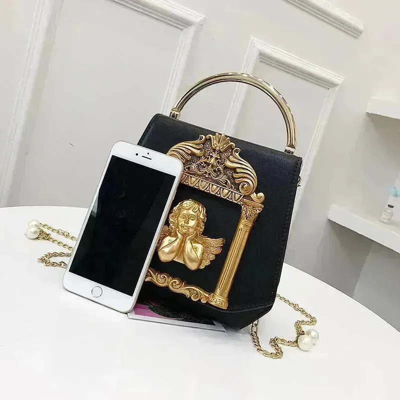 Baroque Angel Clutch Bag Chic Ladies shoulder Hand Bag