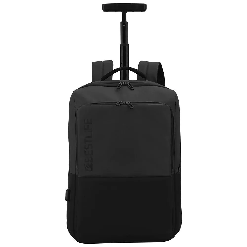 Bestlife Neoton 17" Rolling Waterproof USB Laptop Backpack