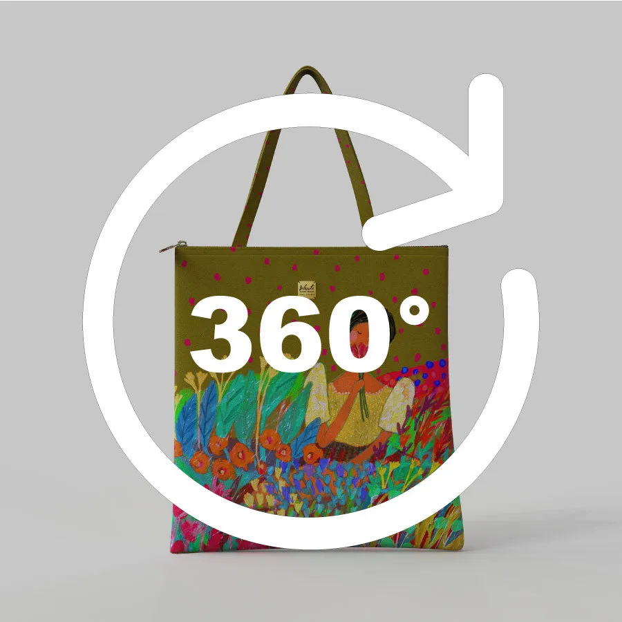 Bibsisita Tote Bag Velvet- Bloom