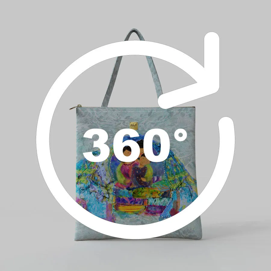 Bibsisita Tote Bag Velvet- In Her Arms