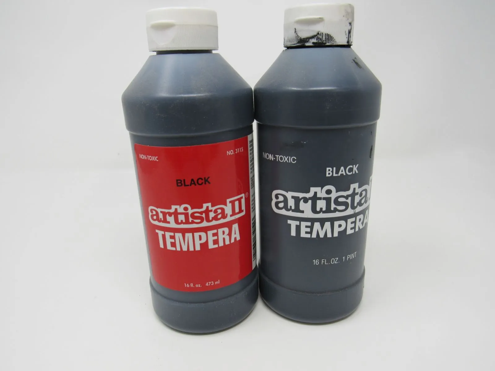 Binny & Smith Inc Artista II Tempera Paint - Lot of 2 Black 54-3115-1-151W -- New