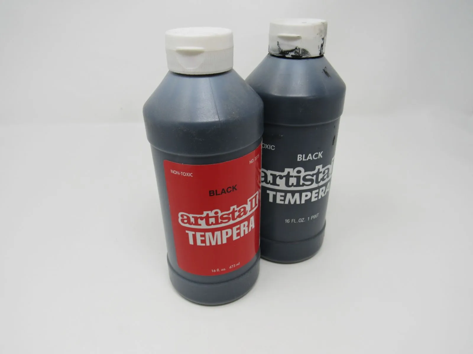 Binny & Smith Inc Artista II Tempera Paint - Lot of 2 Black 54-3115-1-151W -- New