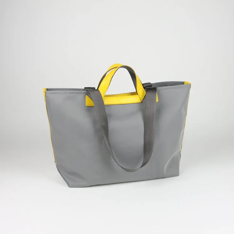 Black Womens Nylon Handbag Totes Black Womens Nylon Leather Shoulder Tote Purse for Ladies