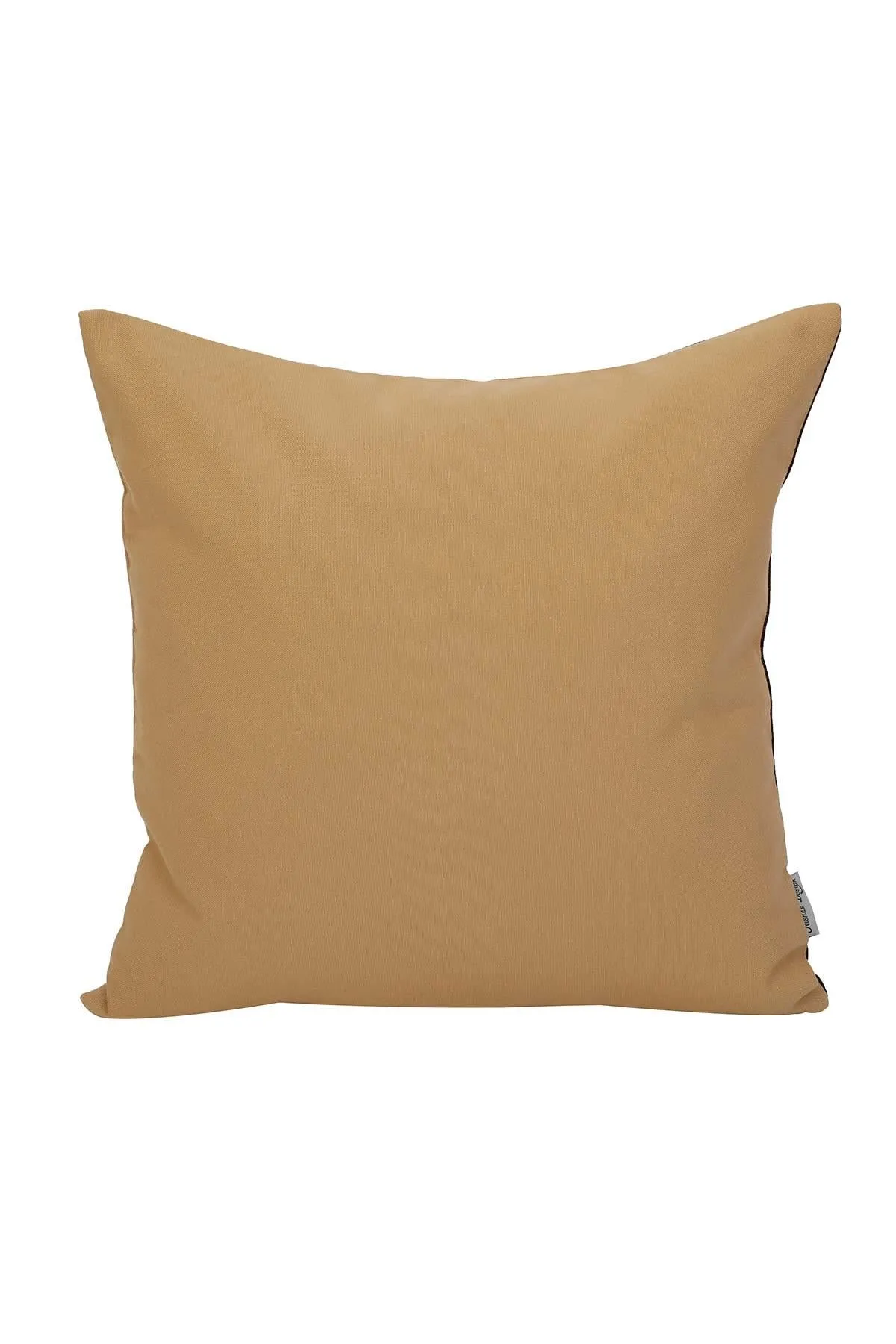 Boho Decorative Linen Texture Throw Pillow Case Square 18 x 18 inch Handicraft Trimmed Farmhouse Square Trimmed Cushion Cover for,K-188