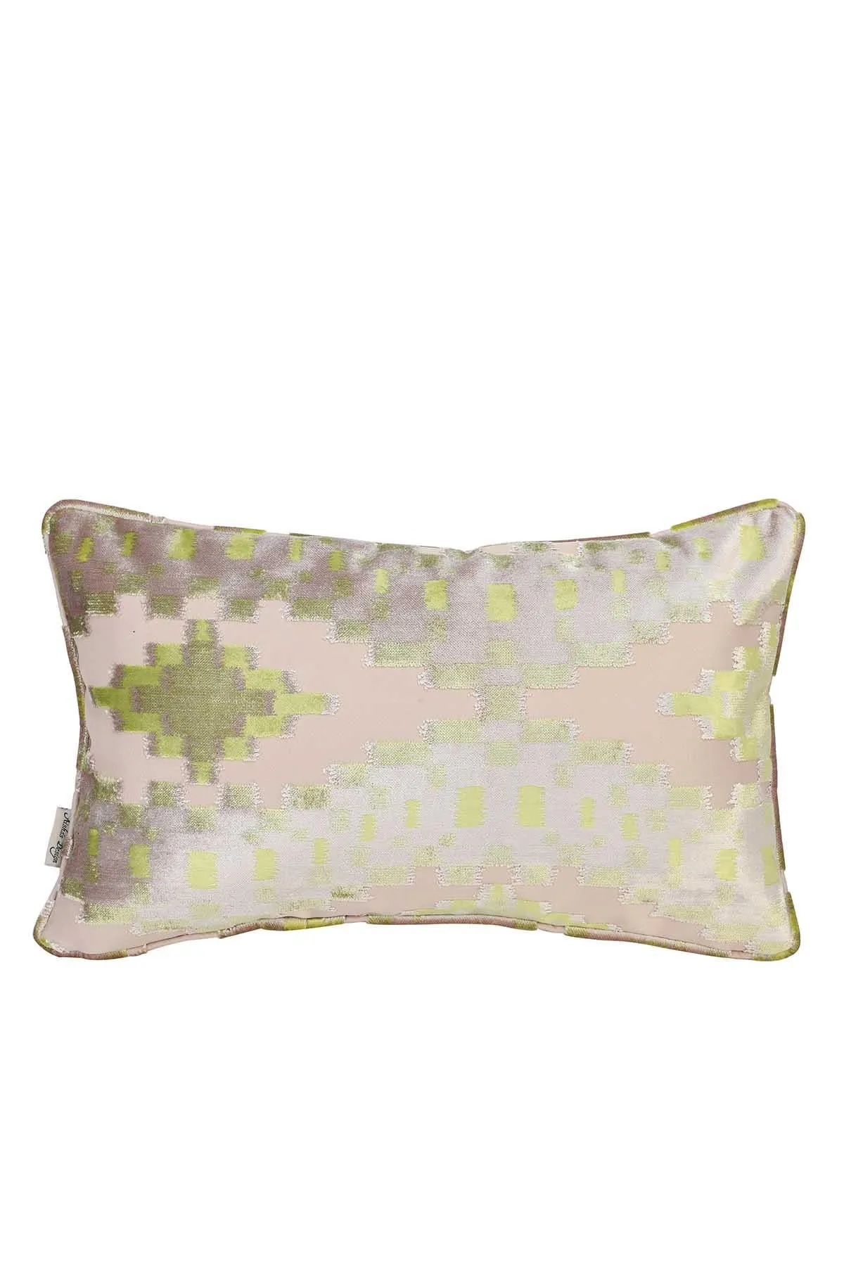 Boho Decorative Rectangle Throw Pillow Covers, Cushion Covers 12 x 20 inch Modern Velvet Look Colorful Patterned Soft Texture,K-182