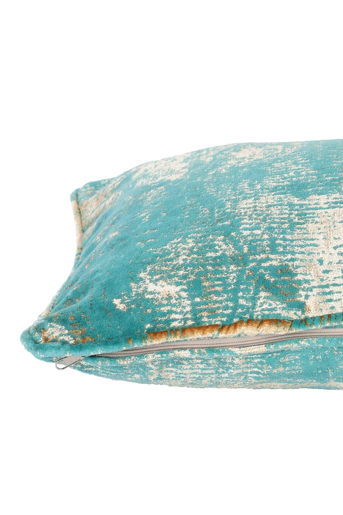 Boho Decorative Rectangle Throw Pillow Covers, Cushion Covers 12 x 20 inch Modern Velvet Look Colorful Patterned Soft Texture,K-182