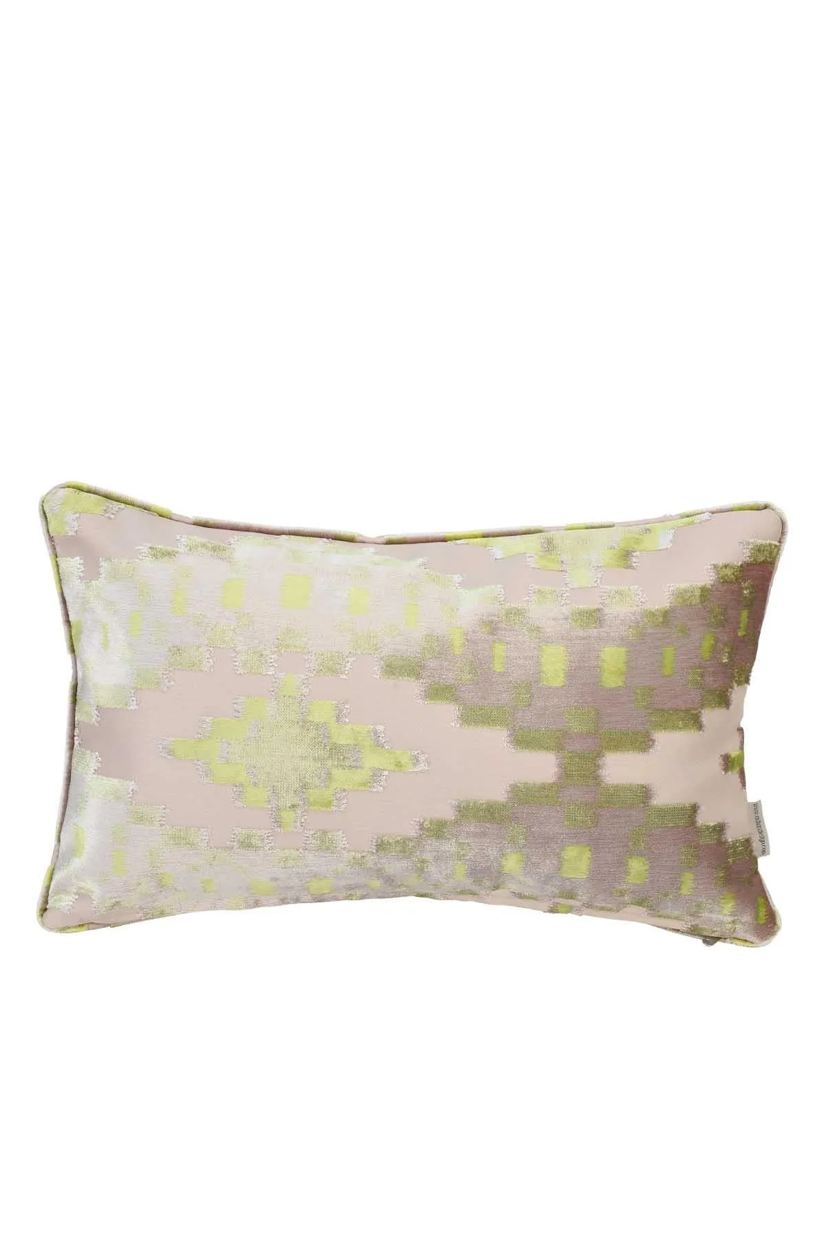 Boho Decorative Rectangle Throw Pillow Covers, Cushion Covers 12 x 20 inch Modern Velvet Look Colorful Patterned Soft Texture,K-182
