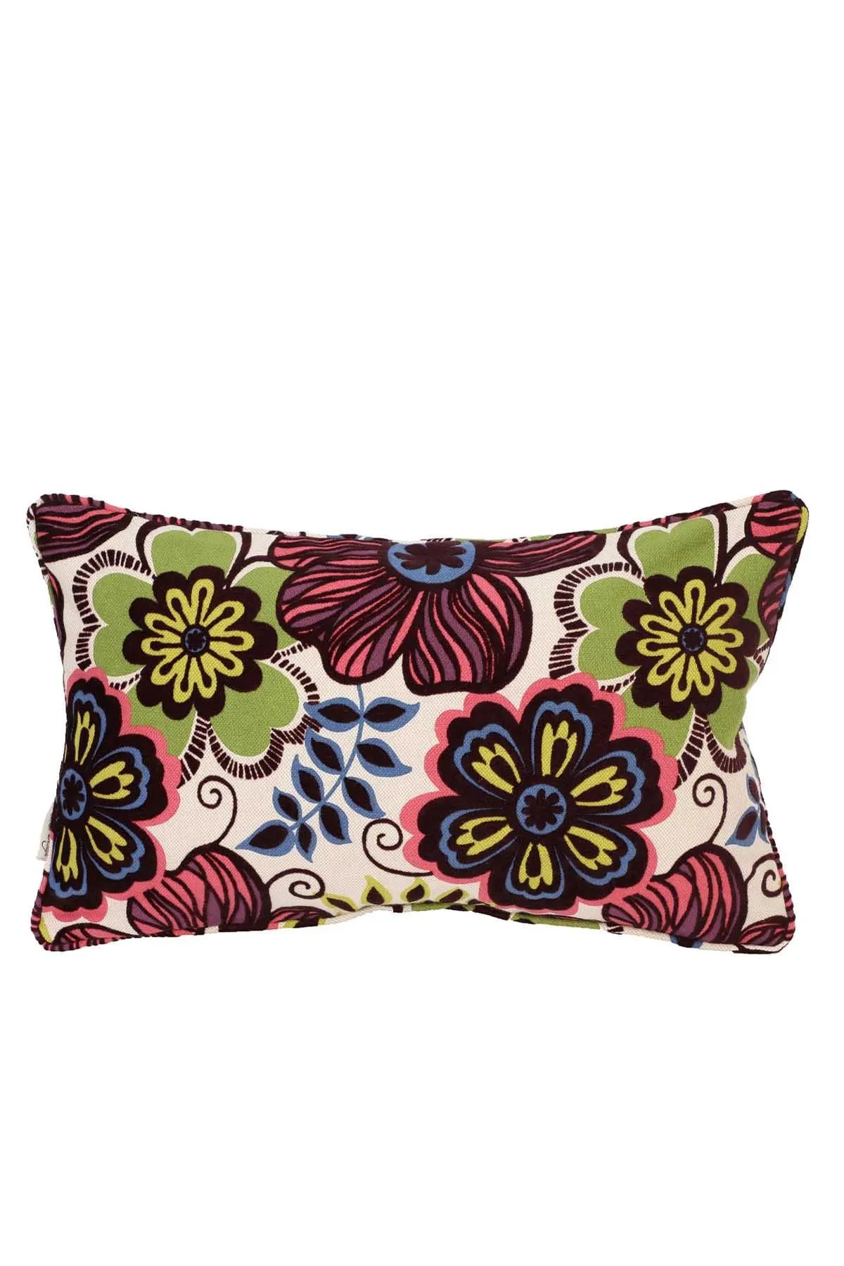 Boho Decorative Rectangle Throw Pillow Covers, Cushion Covers 12 x 20 inch Modern Velvet Look Colorful Patterned Soft Texture,K-182