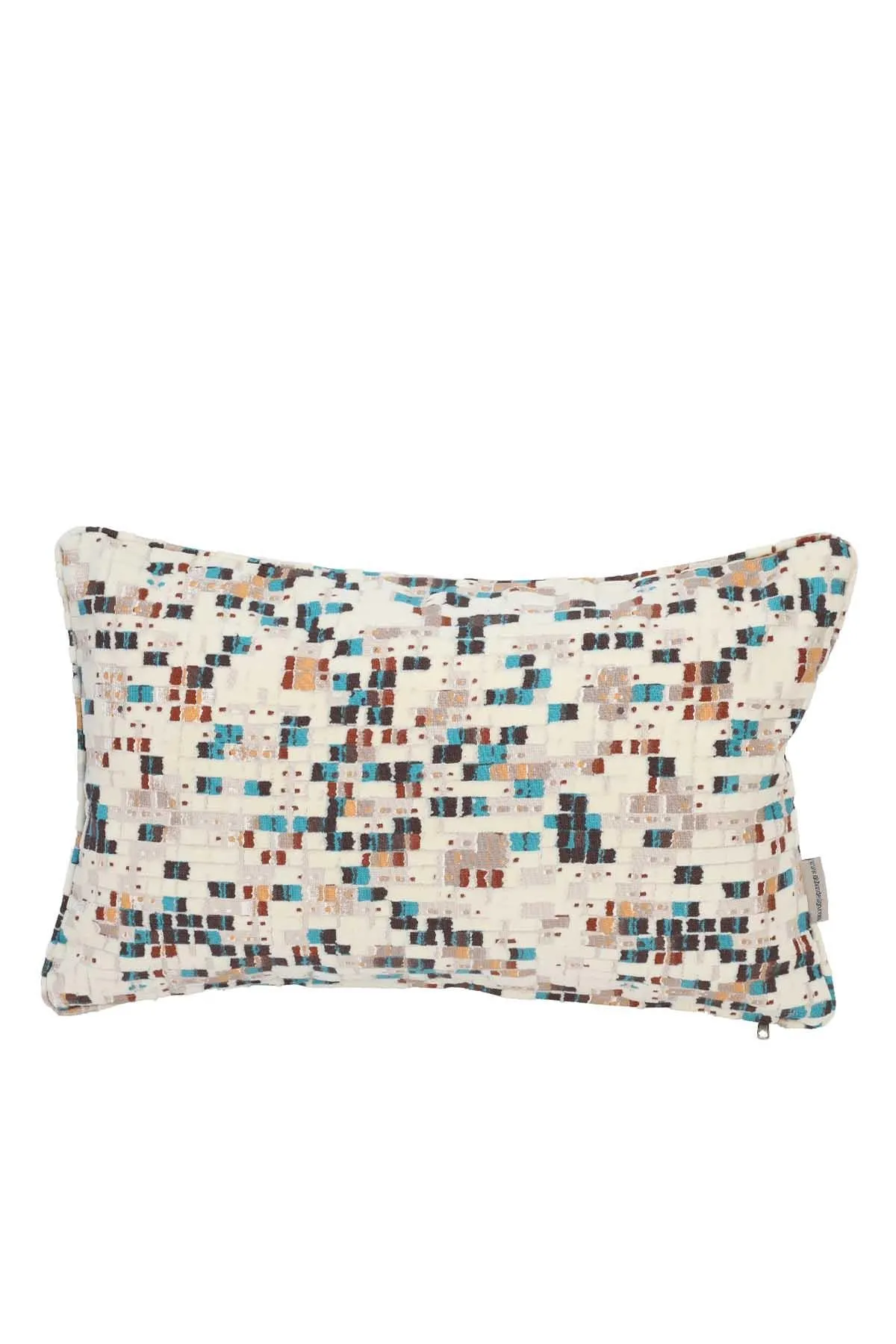 Boho Decorative Rectangle Throw Pillow Covers, Cushion Covers 12 x 20 inch Modern Velvet Look Colorful Patterned Soft Texture,K-182