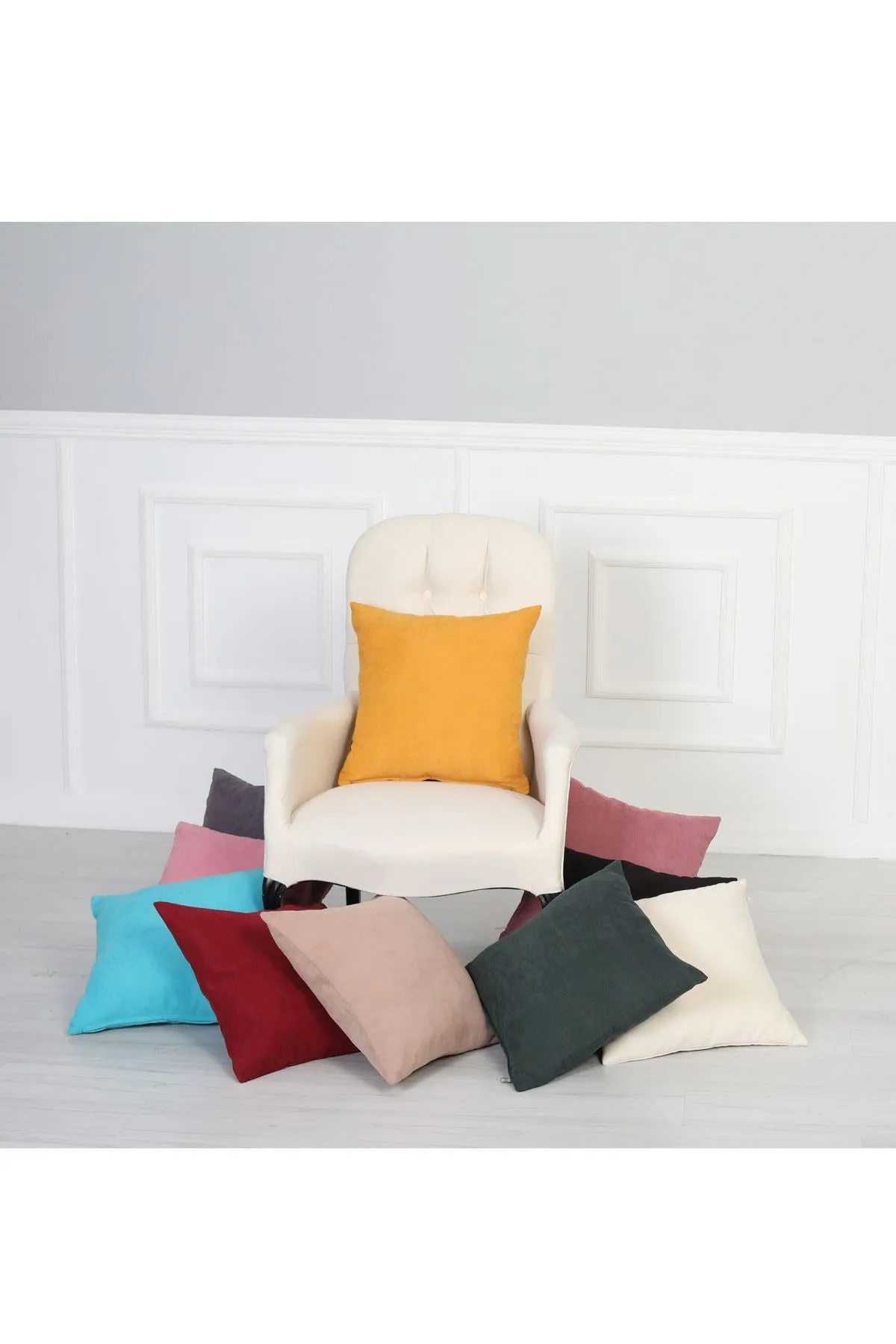 Boho Decorative Throw Pillow Covers Square 18 x 18 inch Polyester Pillow Case Modern Design Cushion Covers for Couch, Sofa, Bed,K-10