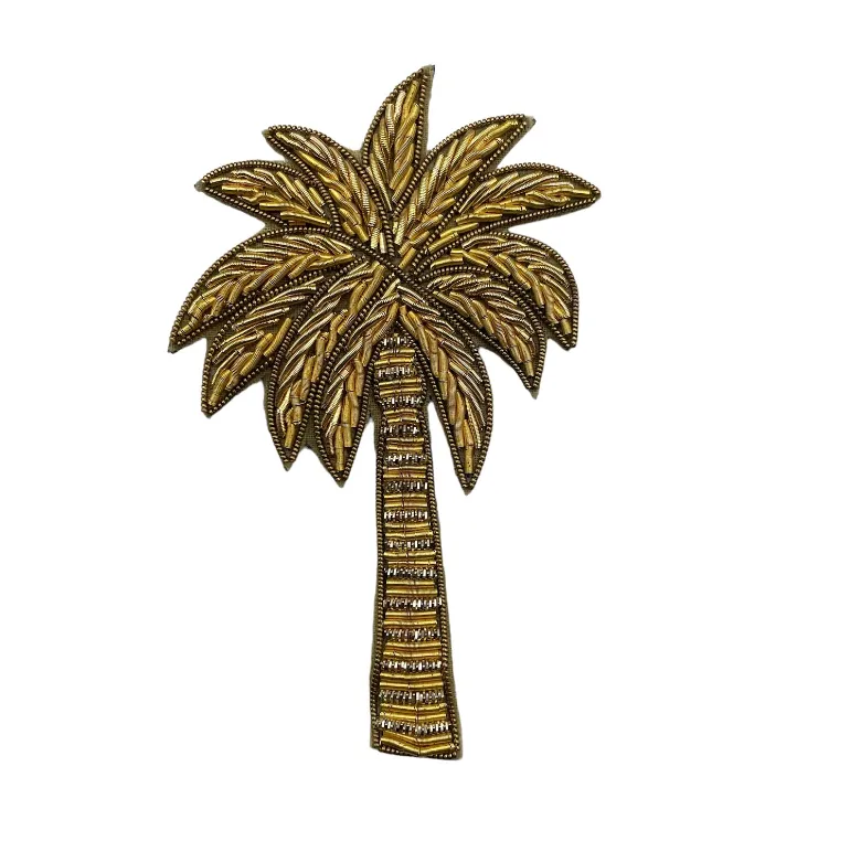Bright pink Tribeca make up bag with palm tree pin