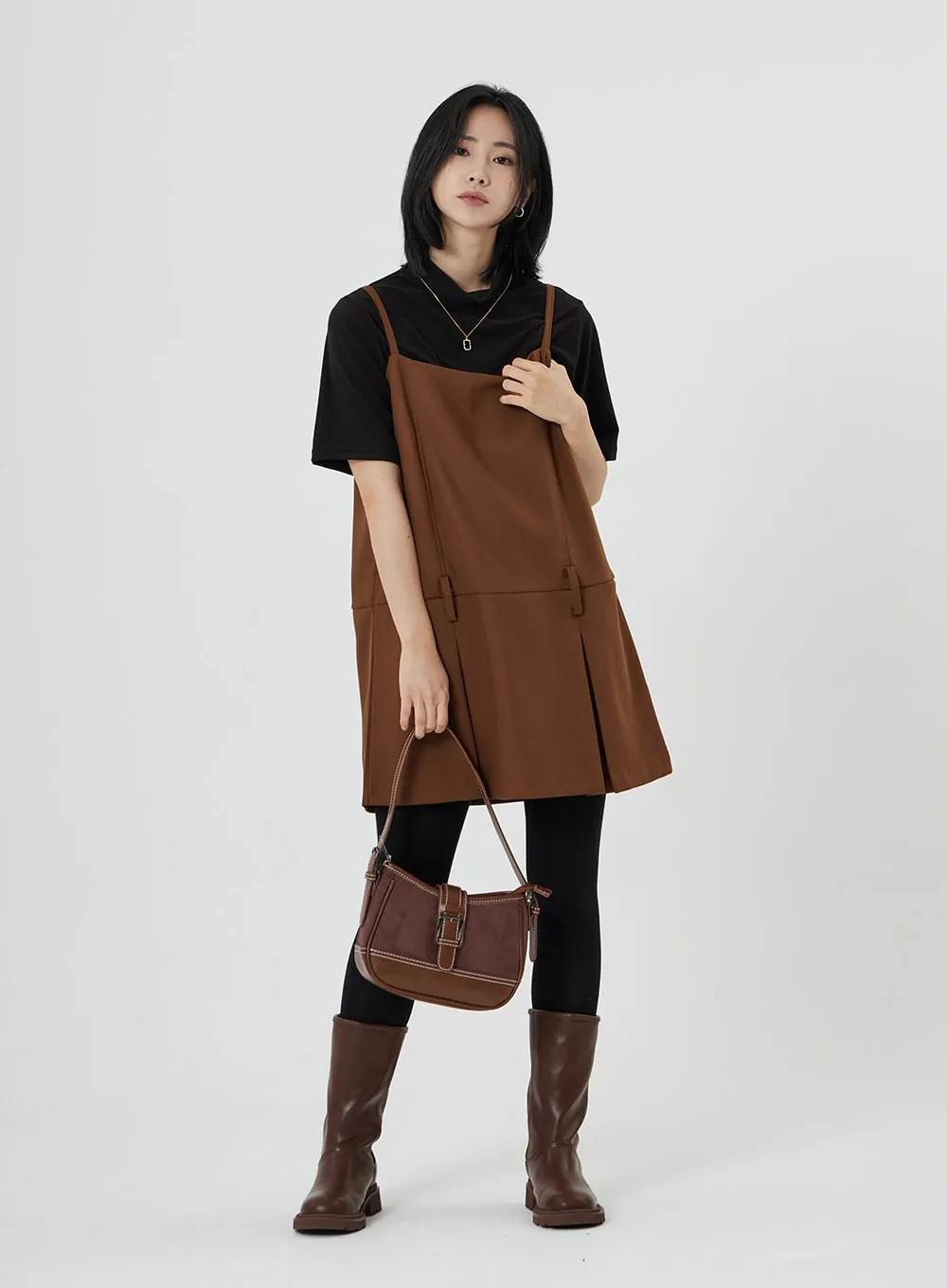 Buckle Faux Leather Shoulder Bag ON28