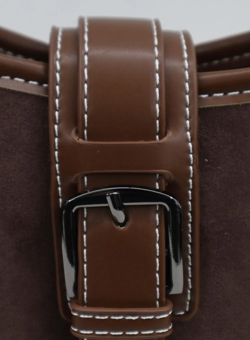 Buckle Faux Leather Shoulder Bag ON28