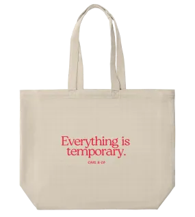 Canvas Shopper Bag "Temporary"