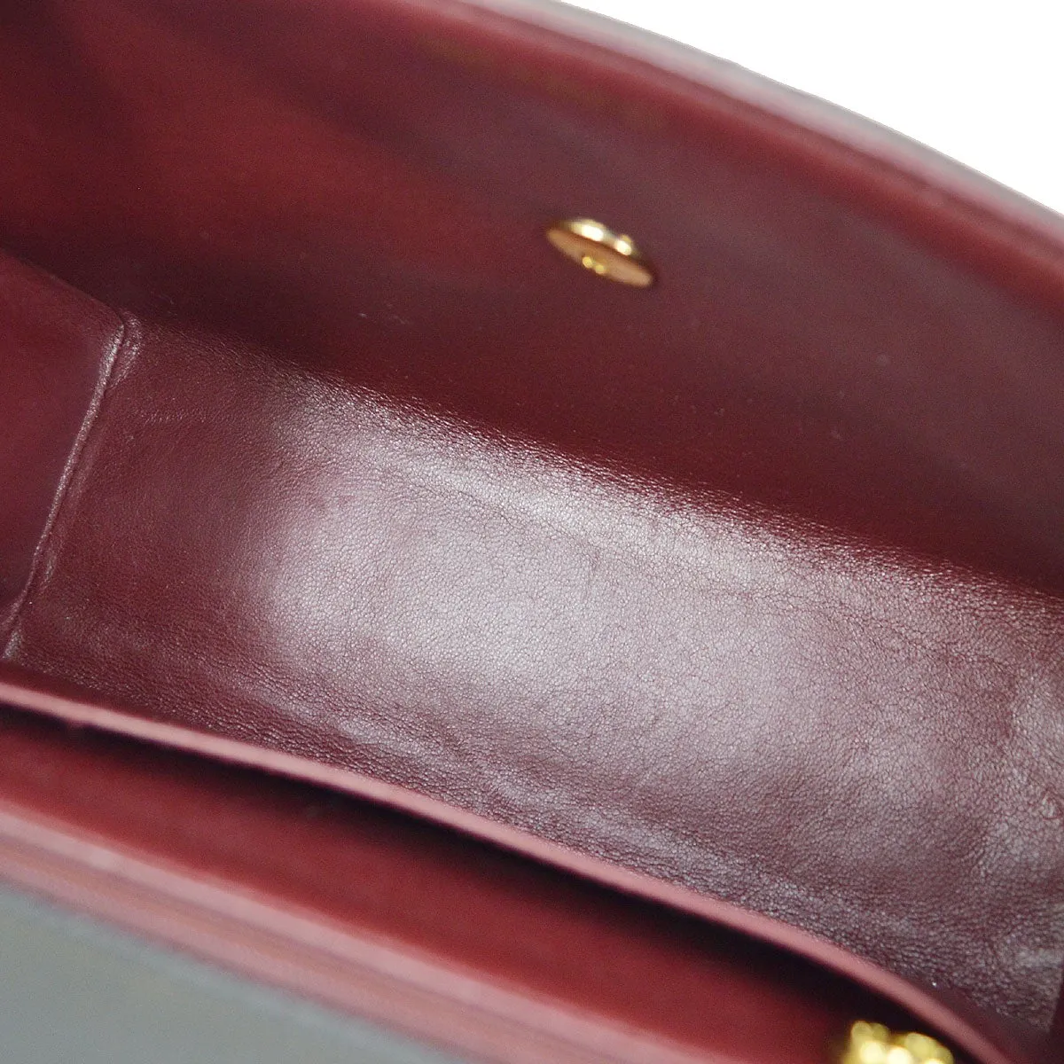 CHANEL 1994-1996 Chain Hand Bag Black Lambskin 20418