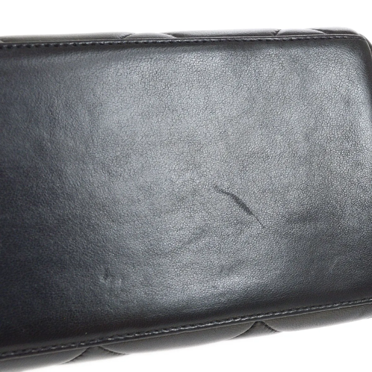 CHANEL 1994-1996 Chain Hand Bag Black Lambskin 20418