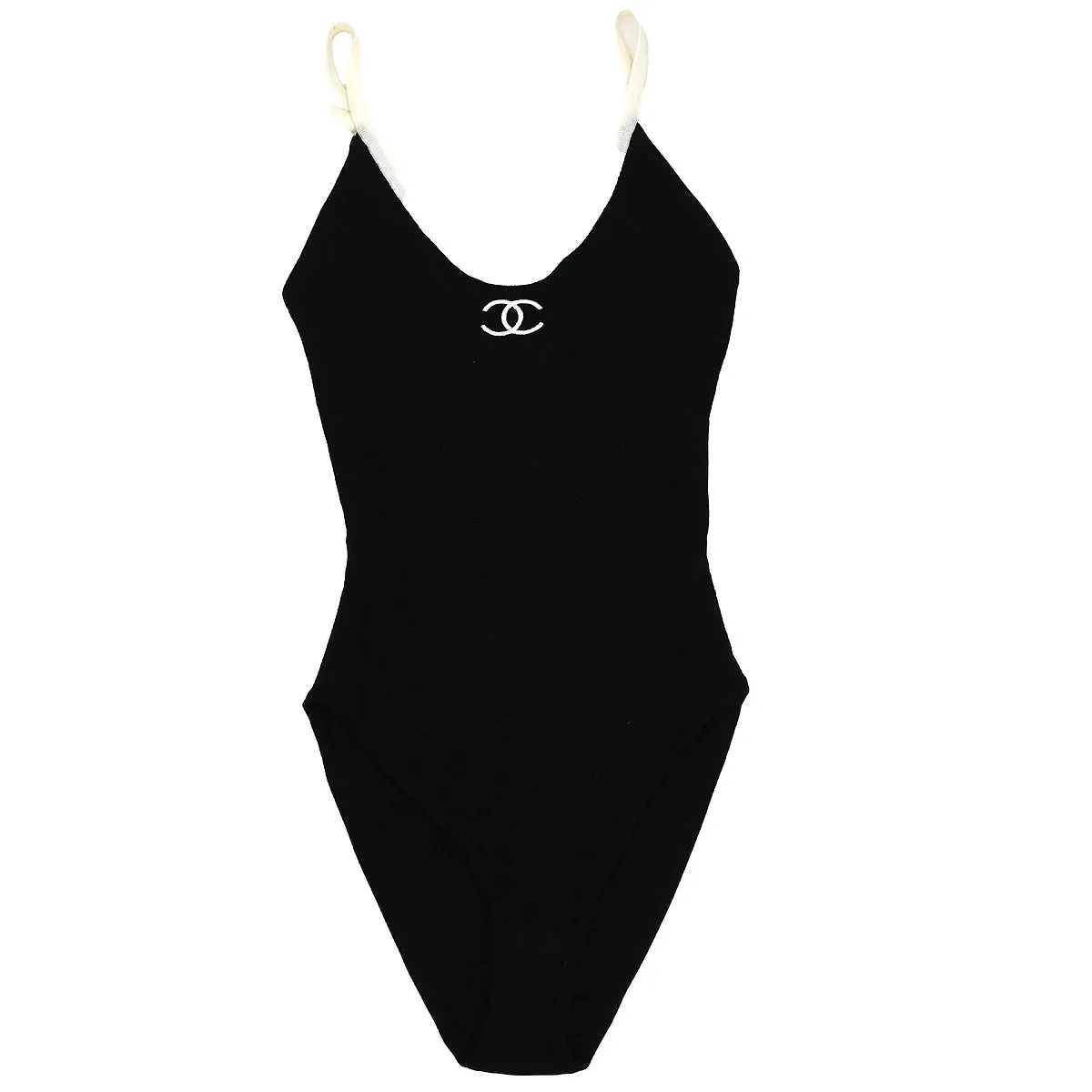 Chanel 1994 Sleeveless Dress Leotard Black #36