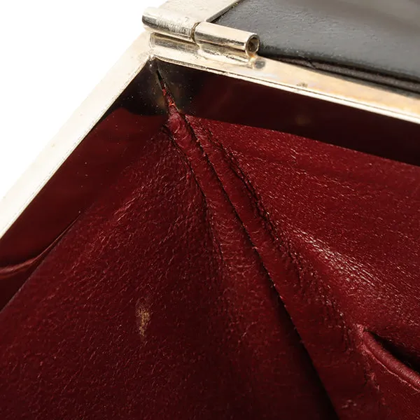 Chanel 1997 Made Logo Plate Box Hand Bag Black