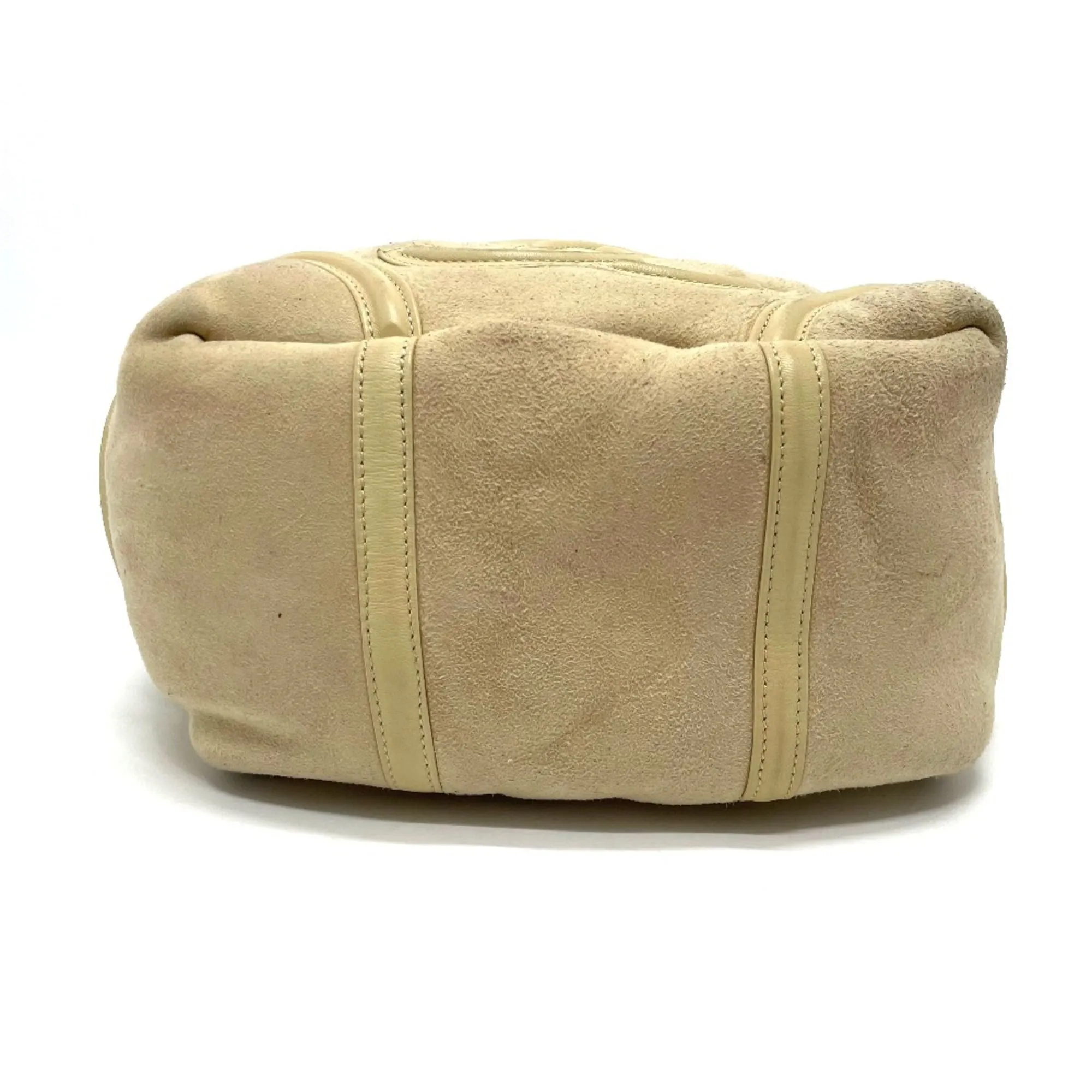 Chanel CC Mark Bag Hand Bag Beige x GoldHardware