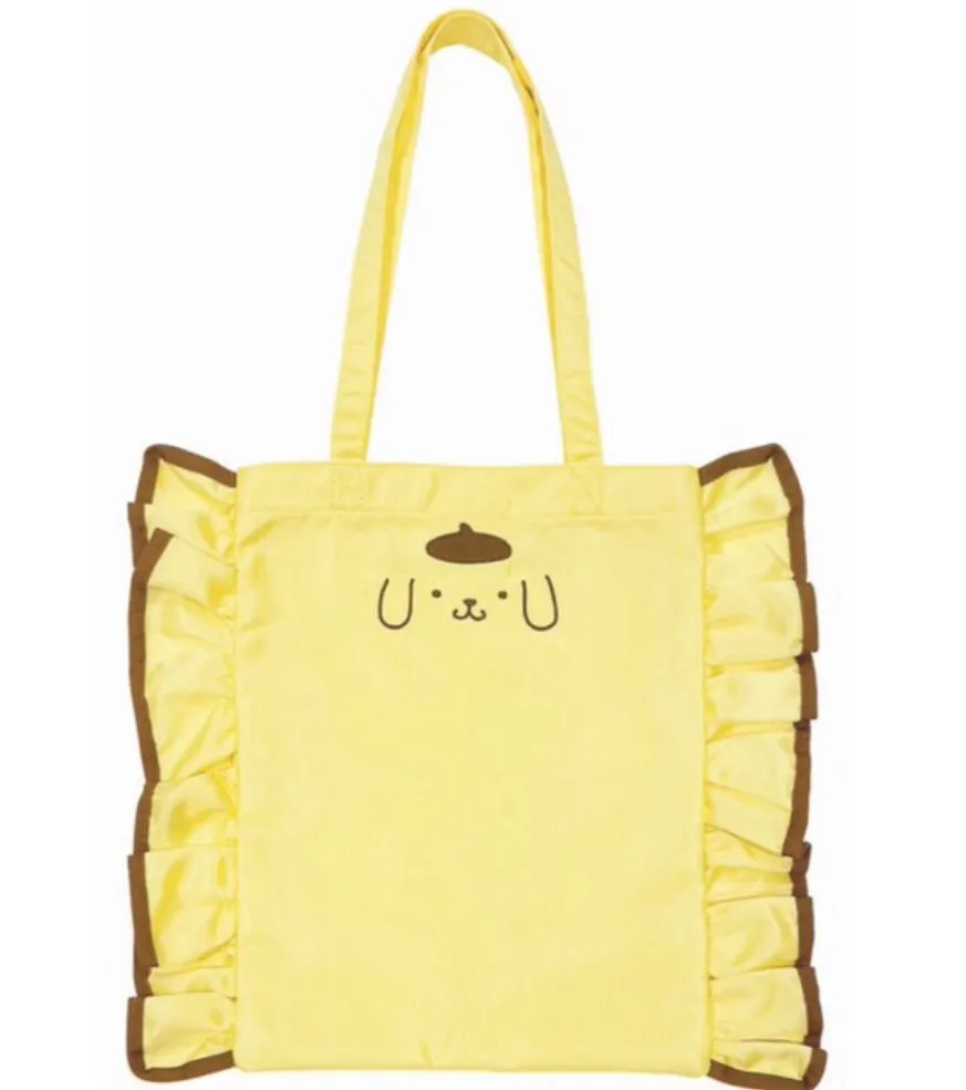 Cinnamoroll / Pompompurin/ Kuromi / Hangyodon 2021 Frill Tote Bag Japan