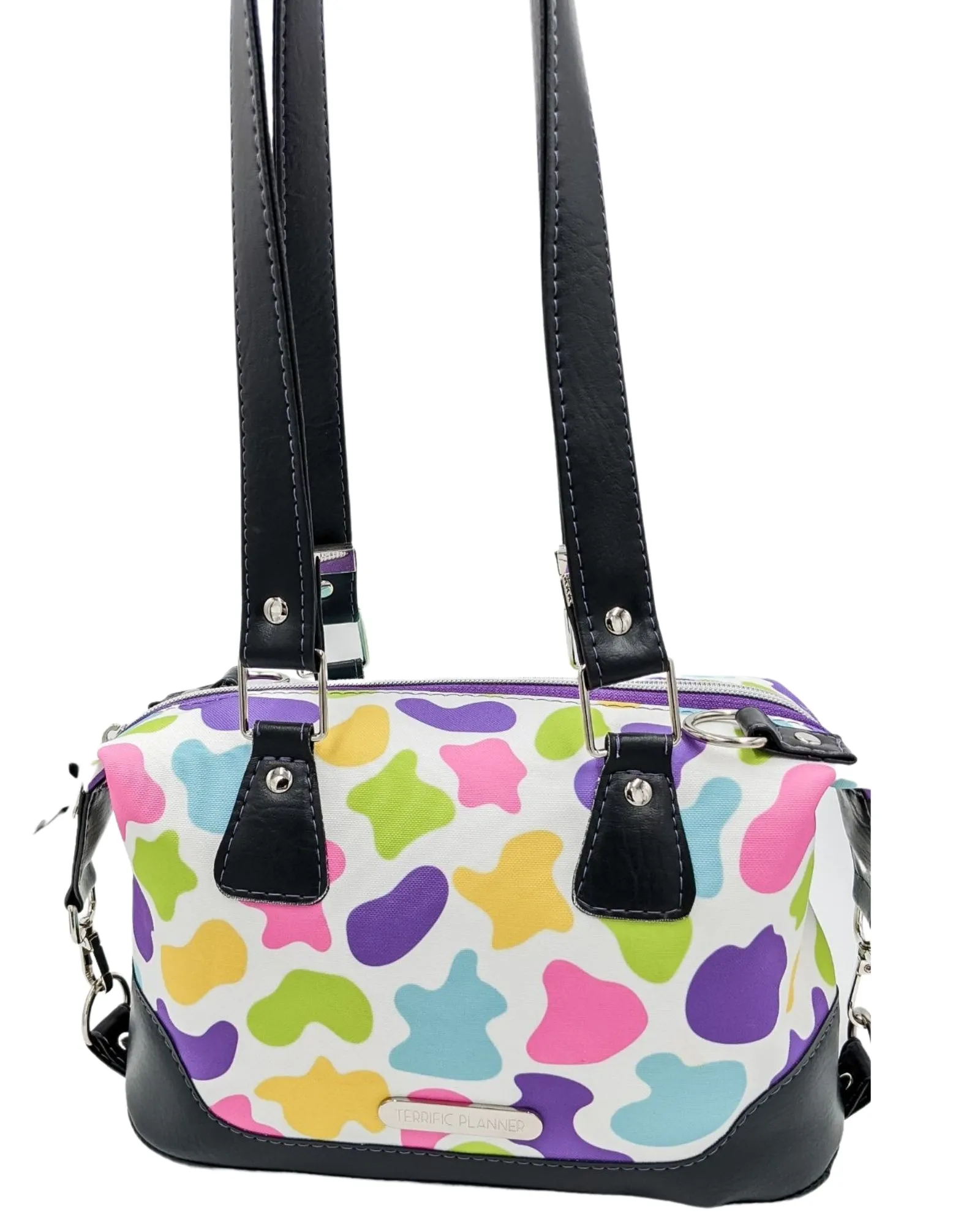 Colorful Cow Mini Duffle Bag