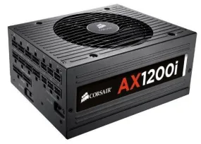 Corsair AXi Series, AX1200i, 1200 Watt (1200W), Fully Modular Digital Power Supply, 80  Platinum (Renewed)