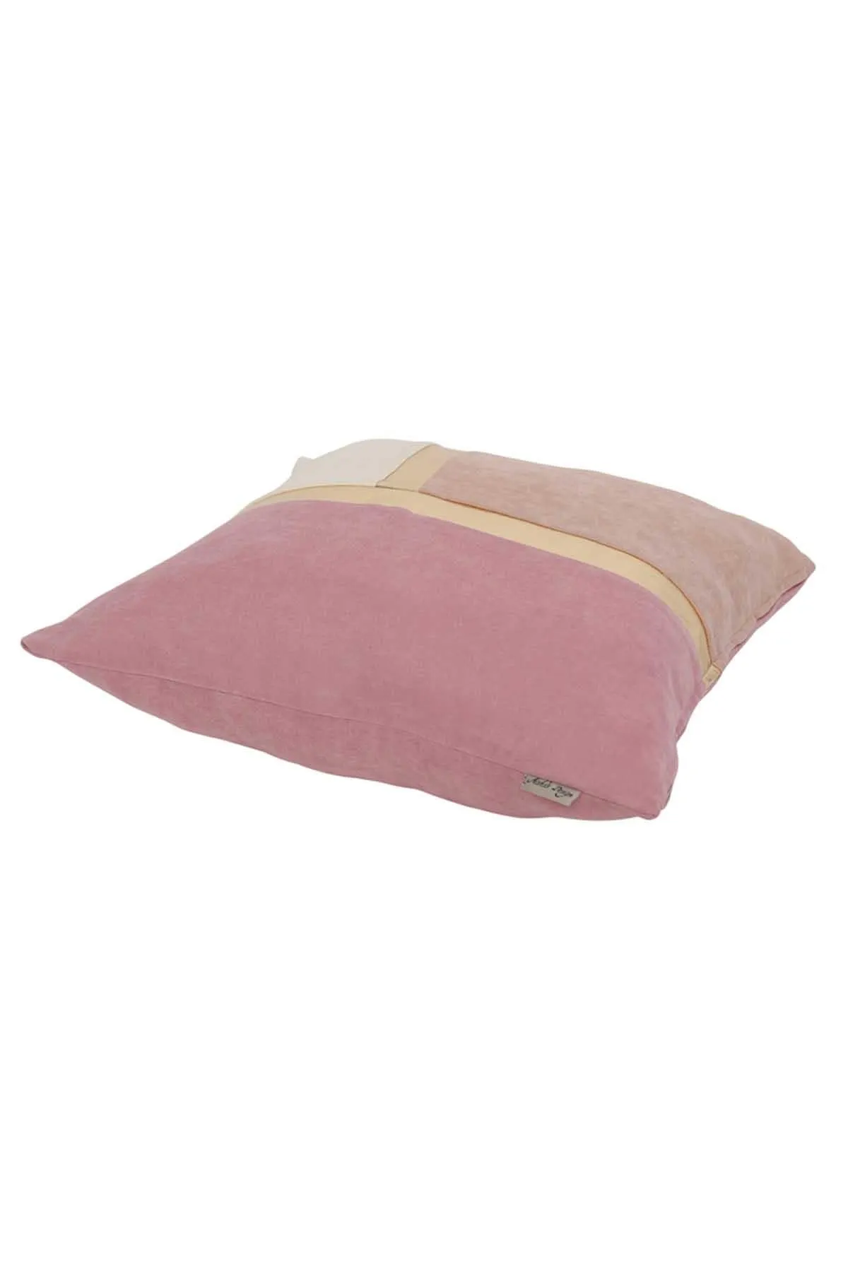 Decorative Pillow Covers Golden Faux Leather Striped Polyester Patchwork Cushion Covers (18 x 18 inch) Modern Velvet Look,K-133