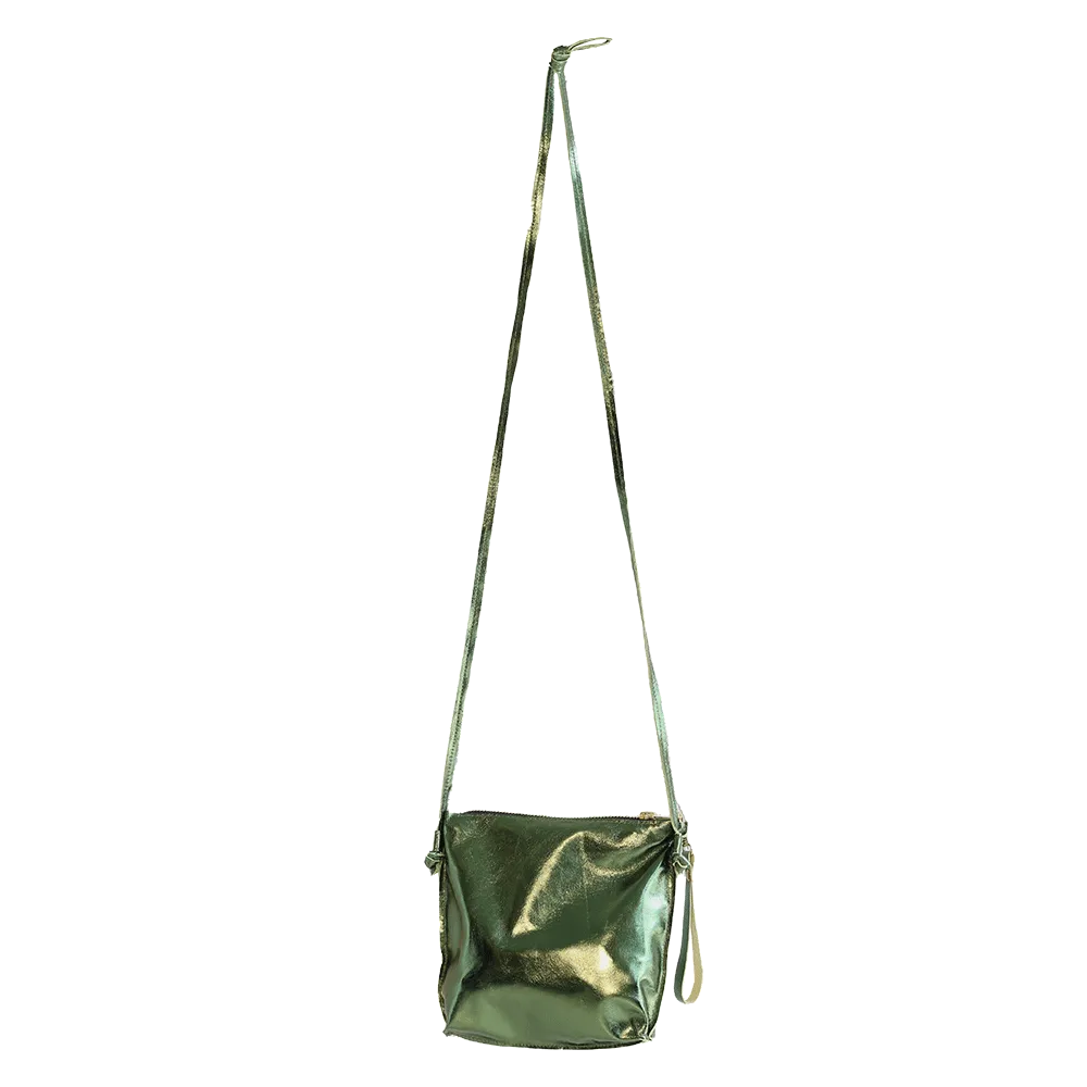 Diana Crossbody Bag in Metallic Olive