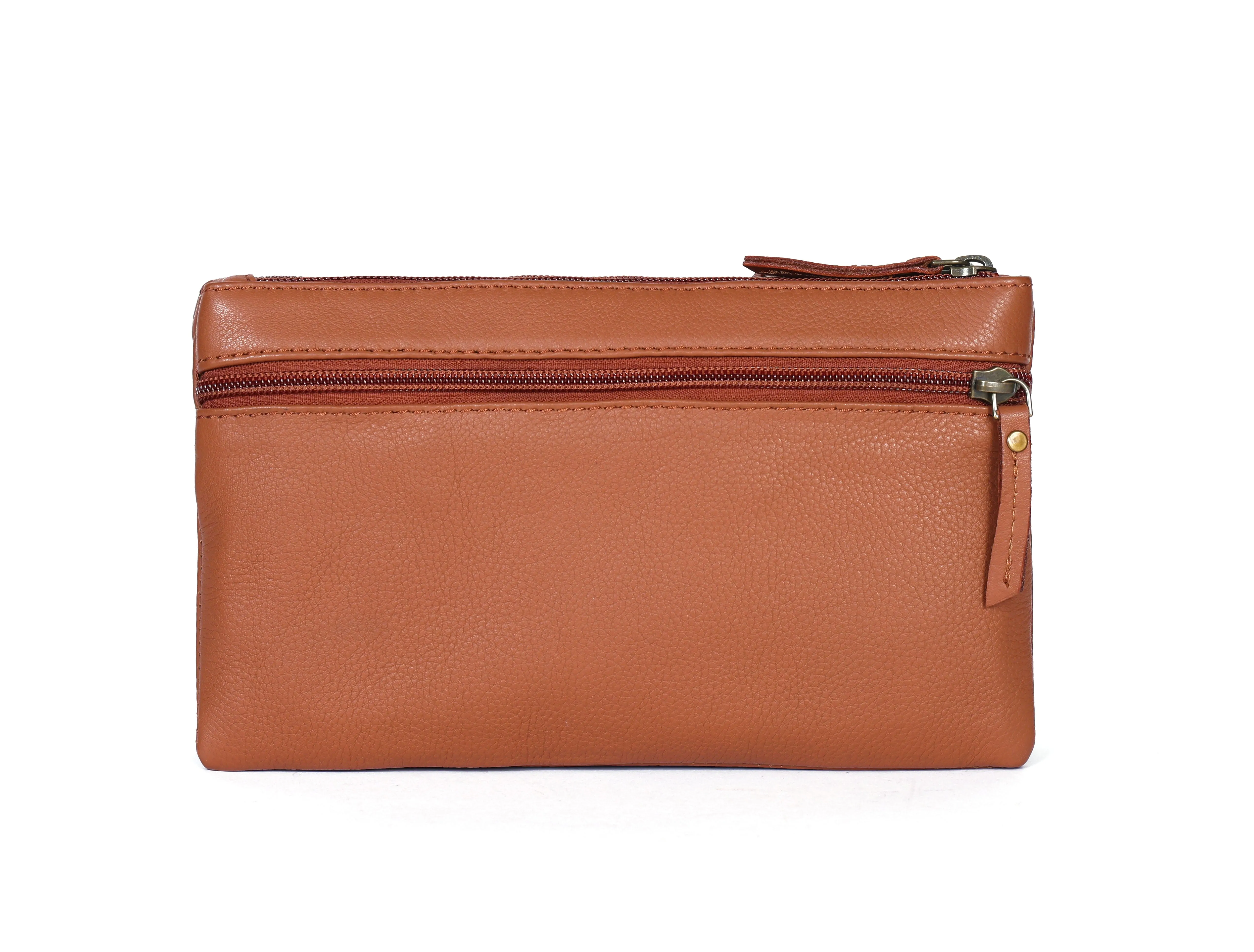 Effortless Elegance: Tan Soft Leather Sling Bag for Stylish Convenience. Art: BG-1584