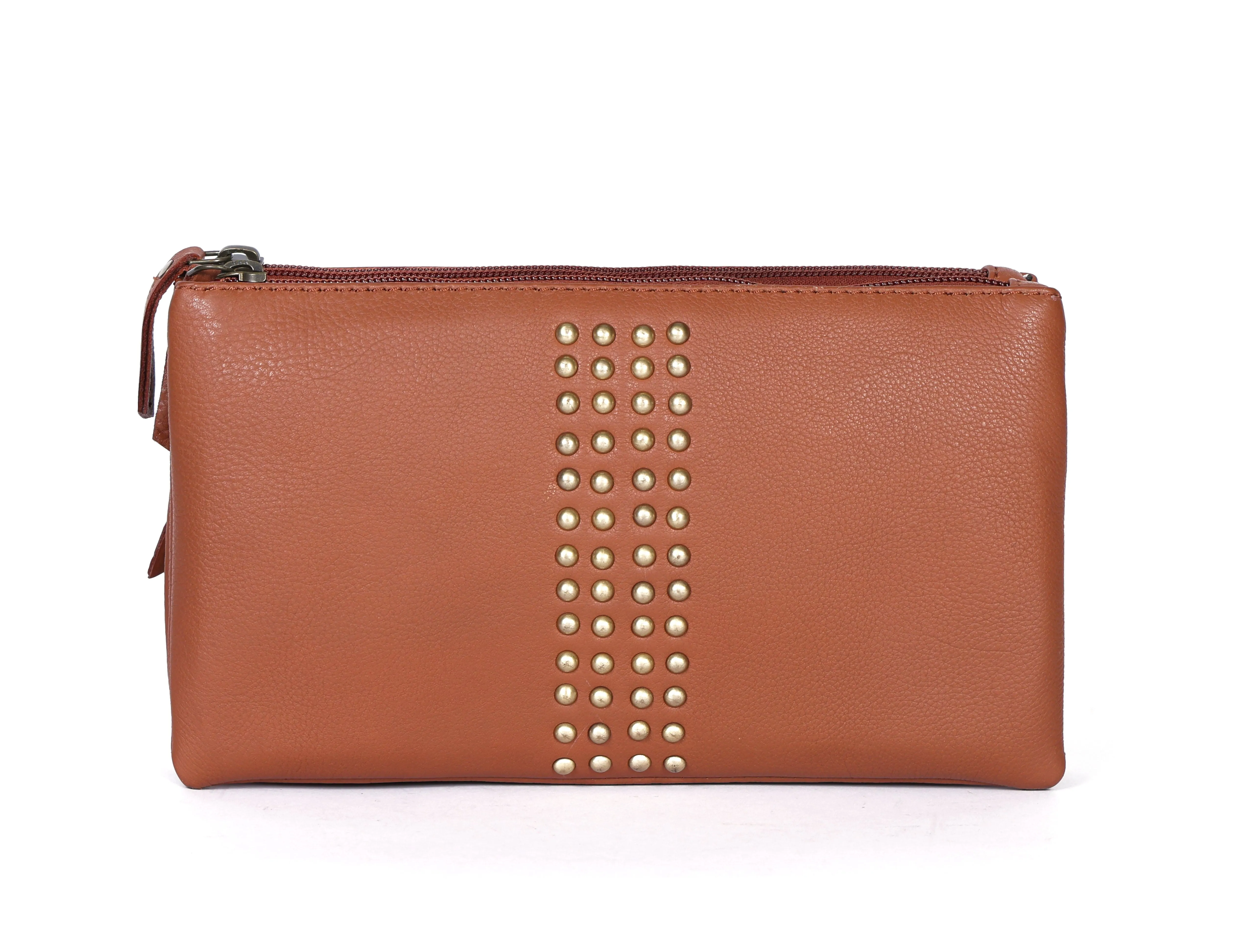 Effortless Elegance: Tan Soft Leather Sling Bag for Stylish Convenience. Art: BG-1584