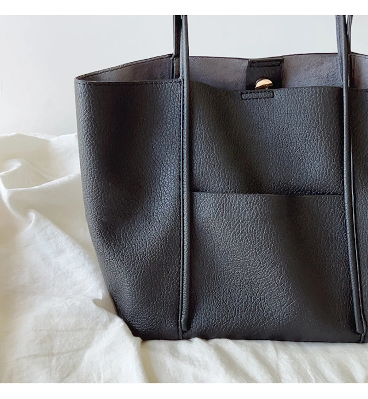 Elena Handbags Medium Shoulder Bag In Soft Pebbled Leather
