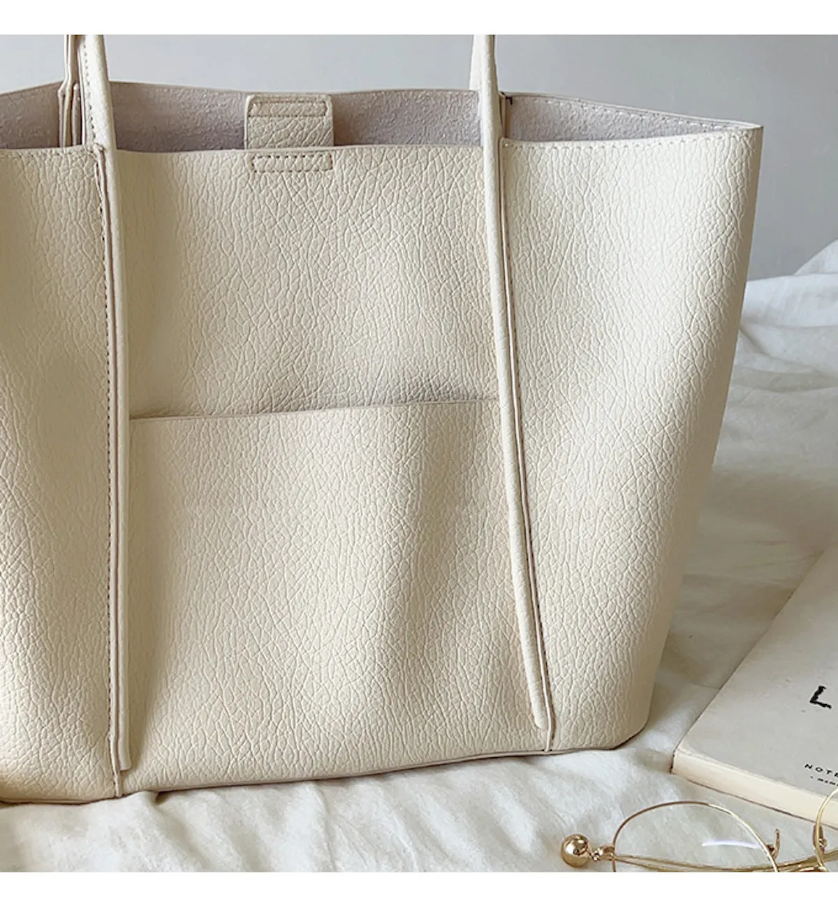 Elena Handbags Medium Shoulder Bag In Soft Pebbled Leather