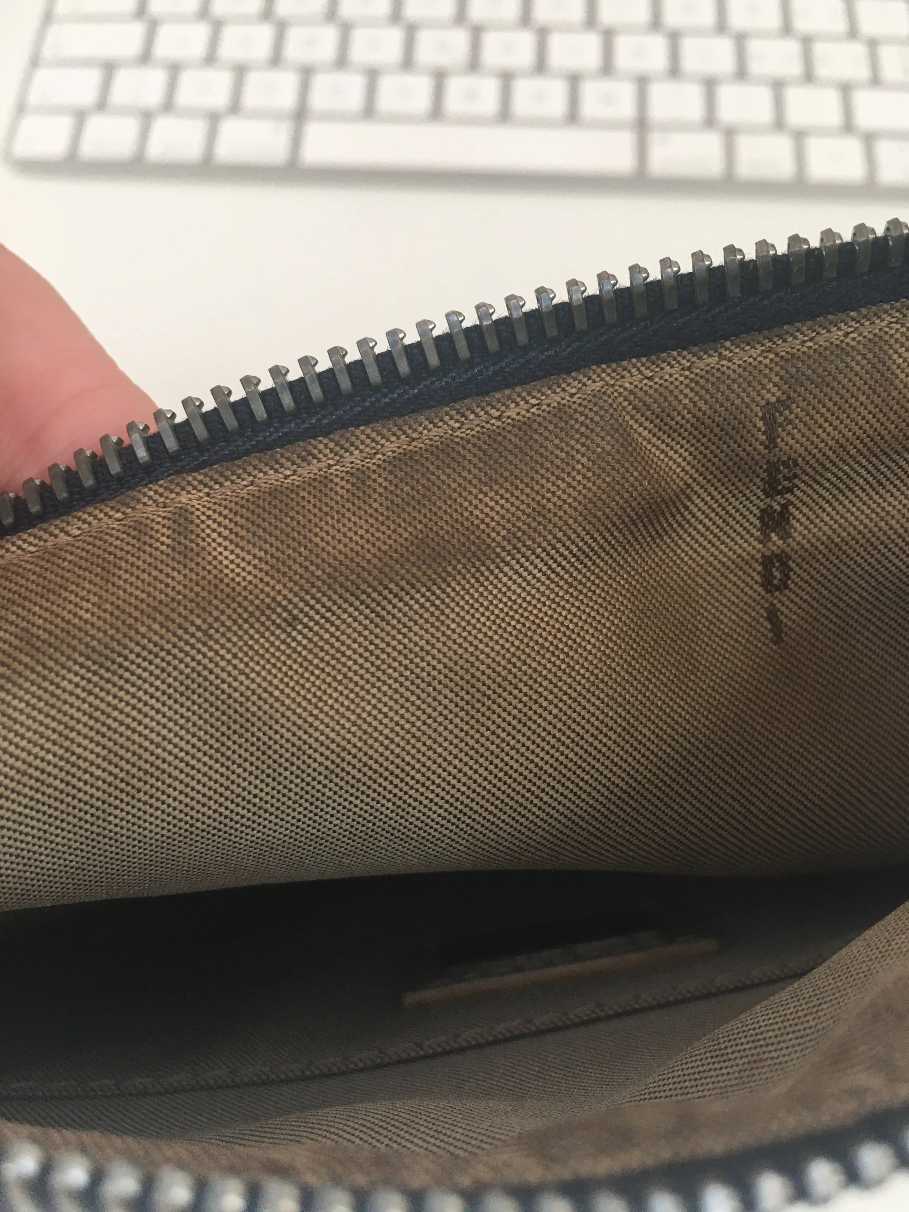 FENDI Crossbody Bag in Blue Fabric
