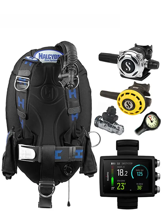 Halcyon Infinity, Scubapro MK19 Regulator Set & Dive Computer (Scuba Package)