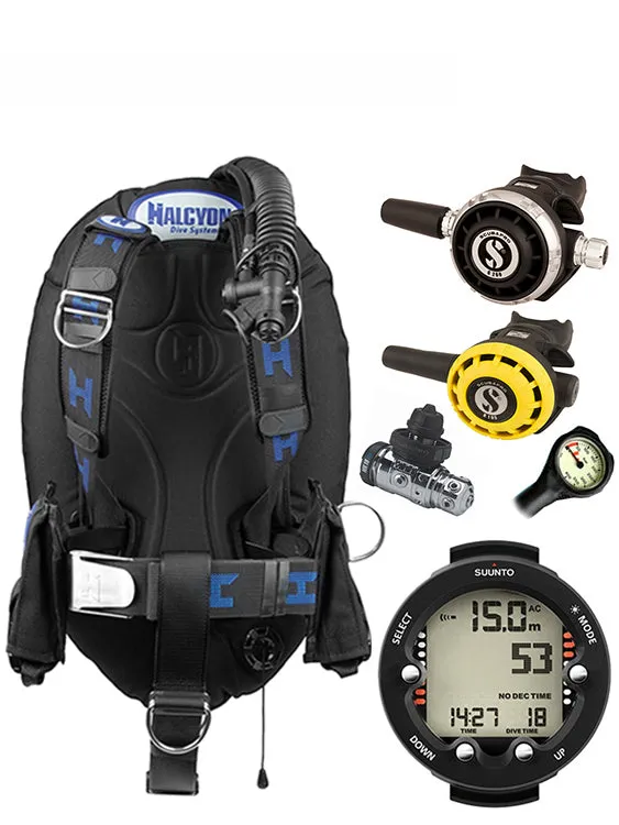Halcyon Infinity, Scubapro MK19 Regulator Set & Dive Computer (Scuba Package)