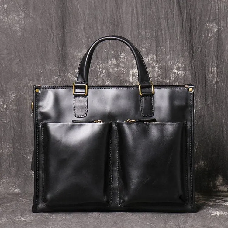 Handmade Full Grain Leather Messenger Bag, Mens Retro Leather Briefcase, Women Leather Laptop Bag, Large Satchel Crossbody Shoulder Bag Gift