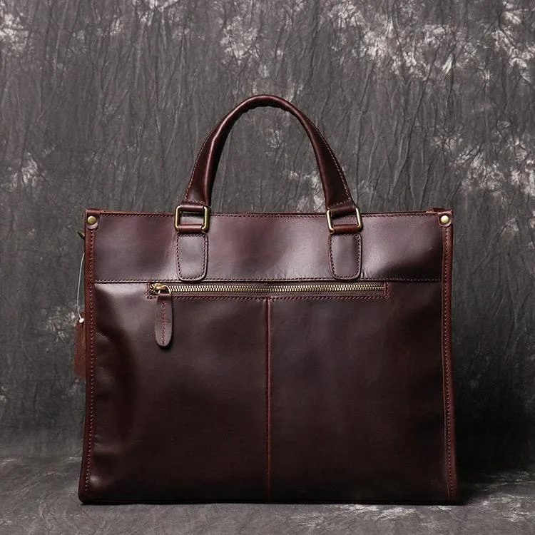 Handmade Full Grain Leather Messenger Bag, Mens Retro Leather Briefcase, Women Leather Laptop Bag, Large Satchel Crossbody Shoulder Bag Gift